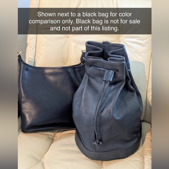 Vintage Coach Drawstring Sling - Style 4023 - Blue - includes original hang tag - Picture 14 of 15